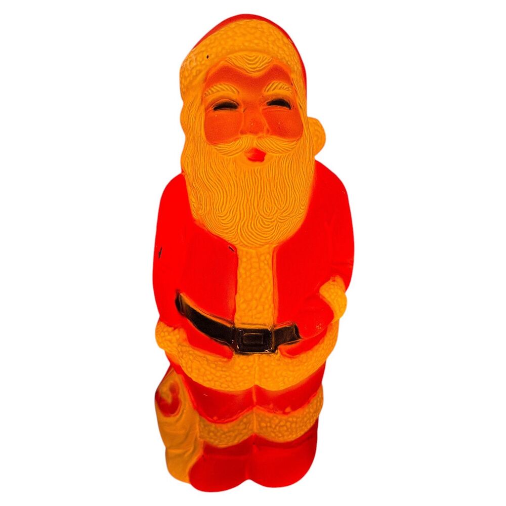 Vintage Union Products Santa Figurine 13″ Lighted Christmas Blow Mold Ornament